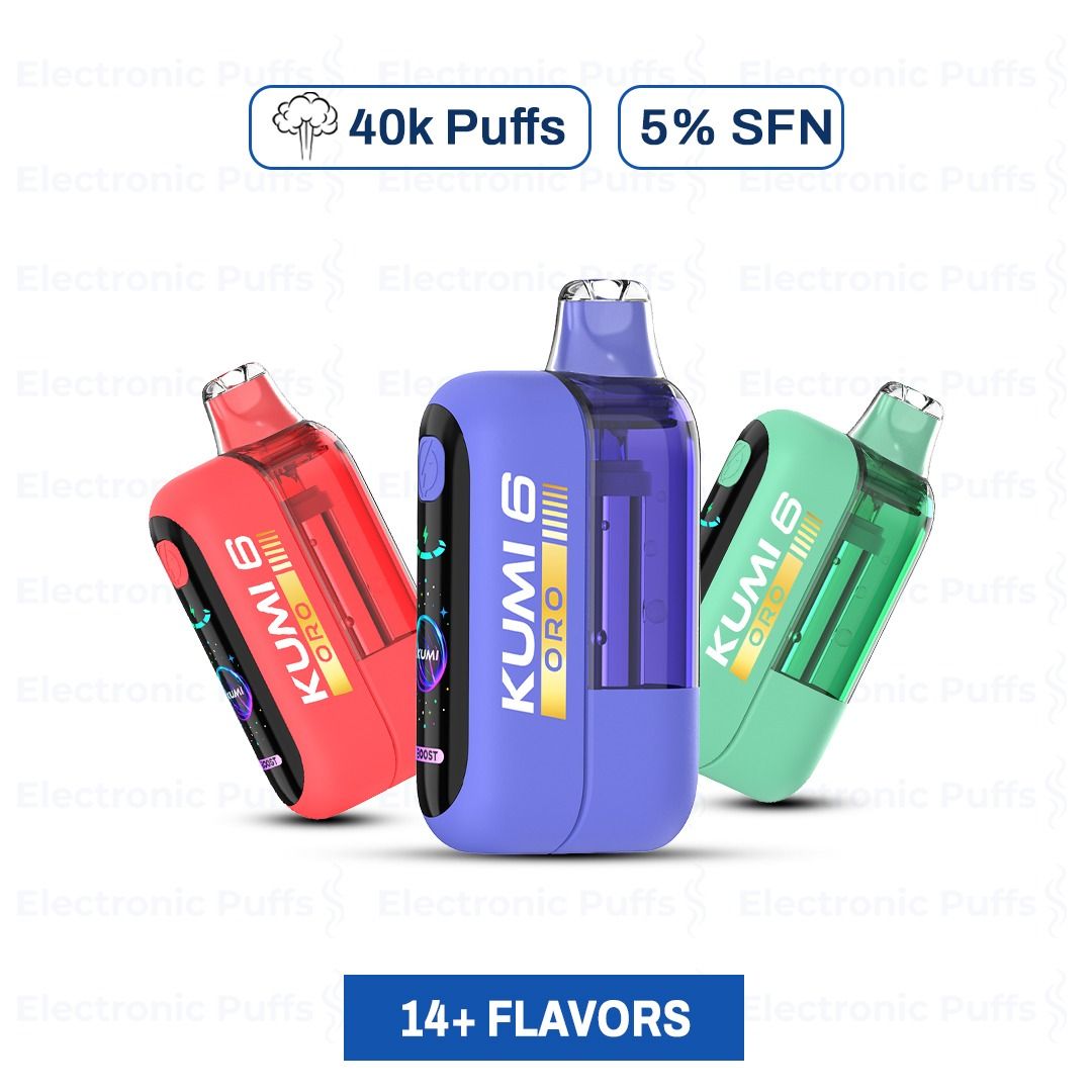 Kumi 6 ORO 40K Disposable Vape - 5PK