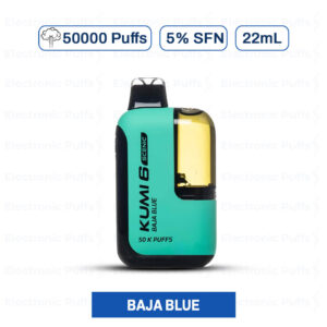 Kumi Scenic 50000 Puffs Baja Blue Disposable Vape – 5PK