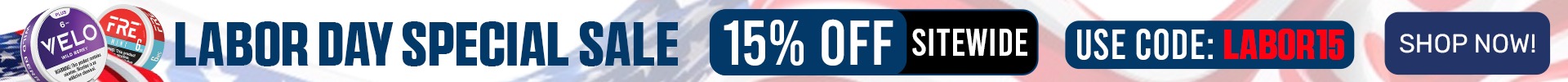 Labor Day Special Sale - 15% OFF Sitewide